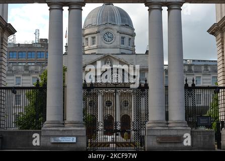 Ein Blick auf Regierungsgebäude in der Merrion Street in Dublin. Am Mittwoch, den 26. Mai 2021, in Dublin, Irland. (Foto von Artur Widak/NurPhoto) Stockfoto