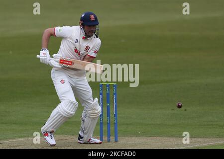 Alastair Cook von Essex hat am Donnerstag, den 27.. Mai 2021, beim LV= County Championship-Spiel zwischen Durham County Cricket Club und Essex in Emirates Riverside, Chester le Street, gespielt. (Foto von Mark Fletcher/MI News/NurPhoto) Stockfoto