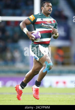 Kini Murimurivalu von Leicester Tigers beim Challenge Cup Finale zwischen Leicester Tigers und Montpellier, im Twickenham Stadium am 21. Mai 2021 in London, England (Foto von Action Foto Sport/NurPhoto) Stockfoto