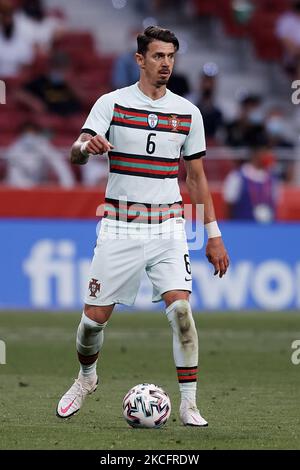 Jose Fonte (LOSC Lille) aus Portugal im Einsatz beim internationalen Freundschaftsspiel zwischen Spanien und Portugal im Estadio Wanda Metropolitano am 4. Juni 2021 in Madrid, Spanien. (Foto von Jose Breton/Pics Action/NurPhoto) Stockfoto