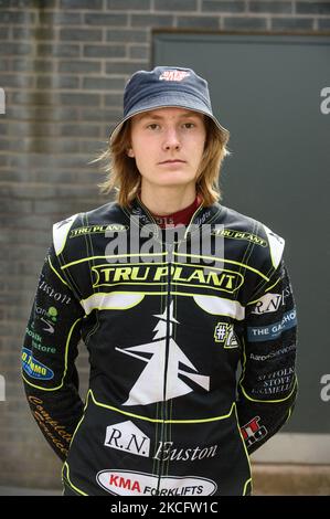 Drew Kemp - Ipswich TruPlant Witches beim SGB Premiership-Spiel zwischen Belle Vue Aces und Ipswich Witches am 7.. Juni 2021 im National Speedway Stadium, Manchester, Großbritannien. (Foto von Ian Charles/MI News/NurPhoto) Stockfoto
