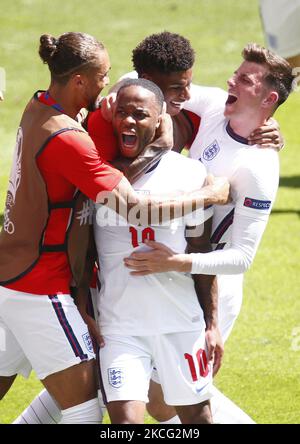 WEMBLEY, Großbritannien, 13. JUNI: Während der Europameisterschaft der Gruppe D zwischen England und Kroatien im Wembley-Stadion, London, am 13.. Juni 2021 (Foto by Action Foto Sport/NurPhoto) Stockfoto