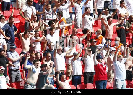 WEMBLEY, Großbritannien, 13. JUNI: England-Fans während der Europameisterschaft der Gruppe D zwischen England und Kroatien im Wembley-Stadion, London, am 13.. Juni 2021 (Foto by Action Foto Sport/NurPhoto) Stockfoto