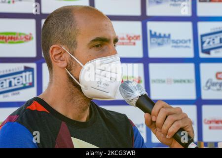 Davide Re während der Padel Solidarity beim Rieti Sport Festival in Rieti, Italien, am 13. Juni 2021. (Foto von Riccardo Fabi/NurPhoto) Stockfoto