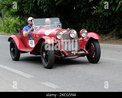 ANDREA VESCO (I) ALFA ROMEO/6C 1750 SUPER SPORT ZAGATO (1929) während der ersten Etappe der 1000 Miglia 2021, in Borgosatollo (BS), Italien am 16. Juni 2021. (Foto von Loris Roselli/NurPhoto) Stockfoto