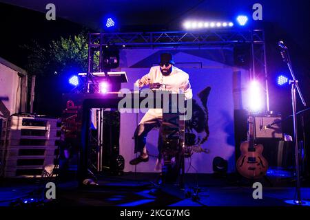 Der ehemalige Teilnehmer von X Factor Italia, NAIP, tritt am 18 2021. Juni auf der Ride in Mailand, Italien, auf. (Foto von Mairo Cinquetti/NurPhoto) Stockfoto