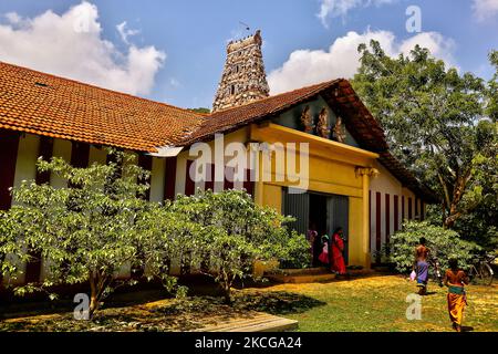 Arasadi Vinayagar Tempel (Arasadi Sithi Vinayagar Kovil) in Jaffna, Sri Lanka. (Foto von Creative Touch Imaging Ltd./NurPhoto) Stockfoto