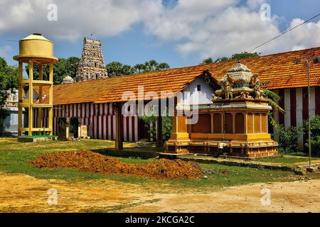 Arasadi Vinayagar Tempel (Arasadi Sithi Vinayagar Kovil) in Jaffna, Sri Lanka. (Foto von Creative Touch Imaging Ltd./NurPhoto) Stockfoto