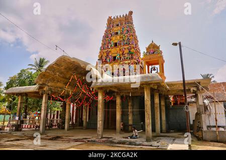 Arasadi Vinayagar Tempel (Arasadi Sithi Vinayagar Kovil) in Jaffna, Sri Lanka. (Foto von Creative Touch Imaging Ltd./NurPhoto) Stockfoto