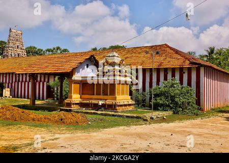 Arasadi Vinayagar Tempel (Arasadi Sithi Vinayagar Kovil) in Jaffna, Sri Lanka. (Foto von Creative Touch Imaging Ltd./NurPhoto) Stockfoto