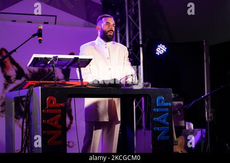 N.A.I.P. spielt live beim Spaghettiland Festival auf der Ride am 18. Juni 2021 in Mailand, Italien. (Foto von Alessandro Bremec/NurPhoto) Stockfoto