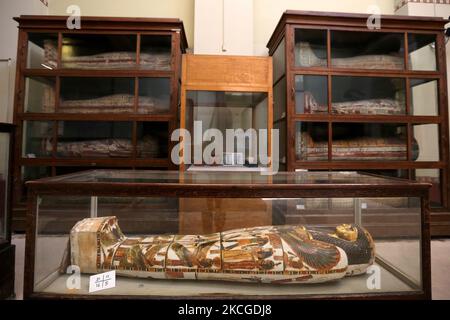 Das Museum der ägyptischen Altertümer auf dem Tahrir-Platz, besser bekannt als das Ägyptische Museum oder das Kairo-Museum, beherbergt eine große Sammlung altägyptischer Altertümer. Es hat 120.000 items.in Kairo, Ägypten. Am 20. Juni 2021. (Foto von Fadel Dawod/NurPhoto) Stockfoto