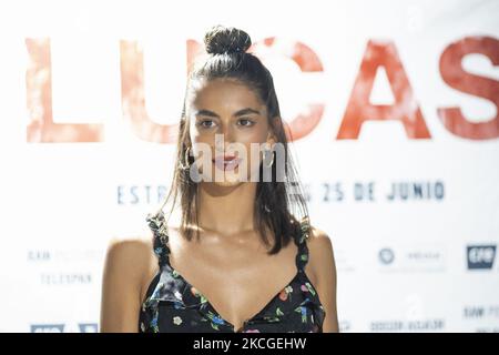 Begona Vargas nimmt am 24. Juni 2021 an der Premiere von „Lucas“ im Kino Yelmo ideal in Madrid Teil. (Foto von Oscar Gonzalez/NurPhoto) Stockfoto