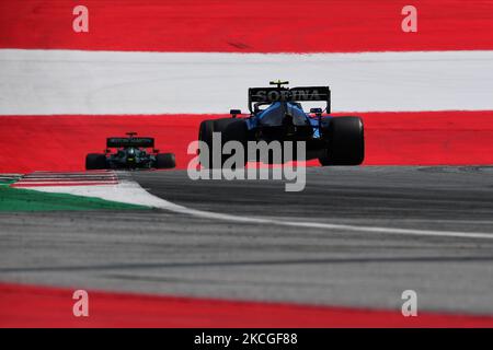 Nichola Latifi von Williams Racing fährt seinen FW43B-Sitzer beim freien Training des Grand Prix von Steiermark, 8. Runde der Formel-1-Weltmeisterschaft im Red Bull Ring in Spielberg, Steiermark, Austia, 25. Juni 2021 (Foto: Andrea Diodato/NurPhoto) Stockfoto