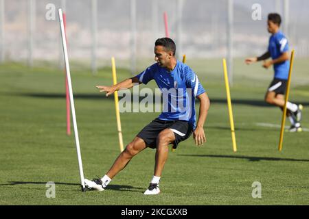 Angel Montoro von Granada CF während der ersten Trainingseinheit auf dem Ciudad Deportiva Trainingsgelände am 06. Juli 2021 in Granada, Spanien. (Foto von Álex Cámara/NurPhoto) Stockfoto