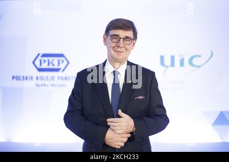 Krzysztof Maminski neuer Vorsitzender des Internationalen Eisenbahnverbands UIC, gesehen am 8. Juli 2021 in Warschau. (Foto von Maciej Luczniewski/NurPhoto) Stockfoto