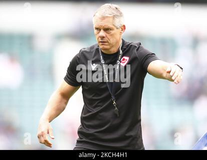 Cheftrainer Kingsley Jone aus Kanada während der internationalen Freundschaftschaft zwischen England und Kanada im Twickenham Stadium, London, Großbritannien, am 10.. Juli 2021 (Foto by Action Foto Sport/NurPhoto) Stockfoto