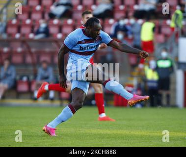 Michail Antonio von West Ham United während der Freundschaftspflege zwischen Leyton Orient und West Ham United im Breyer Group Stadium, Leyton, Großbritannien on13.. Juli 2021 (Foto by Action Foto Sport/NurPhoto) Stockfoto