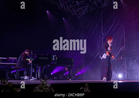 Die italienische Sängerin Gianna Nannini beim Marostica Summer Festival, Freitag, 16. Juli 2021(Foto: Mimmo Lamacchia/NurPhoto) Stockfoto