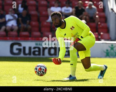 Lawrence Vigoroux von Leyton Orient während der JE3 Foundation Trophy zwischen Leyton Orient und Tottenham Hotspur im Breyer Group Stadium, Leyton, UK on17. July 2021 (Foto by Action Foto Sport/NurPhoto) Stockfoto