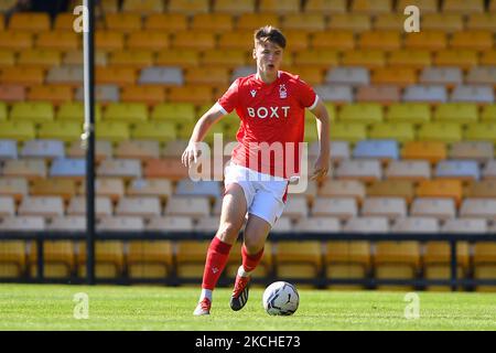Josh Barnes von Nottingham Forest in Aktion während des Vorsaison-Freundschaftsspiel zwischen Port Vale und Nottingham Forest im Vale Park, Burslem am Samstag, 17.. Juli 2021. (Foto von Jon Hobley/MI News/NurPhoto) Stockfoto