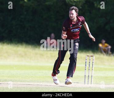 Thomas Moore von Brentwood cc beim Dukes Essex T20 Wettbewerb - Finale zwischen Wanstead und Snaresbrook CC und Brentwood CC im Toby Howe Cricket Club, Billericay am 18.. Juli 2021 (Foto von Action Foto Sport/NurPhoto) Stockfoto