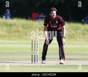 Thomas Moore von Brentwood cc beim Dukes Essex T20 Wettbewerb - Finale zwischen Wanstead und Snaresbrook CC und Brentwood CC im Toby Howe Cricket Club, Billericay am 18.. Juli 2021 (Foto von Action Foto Sport/NurPhoto) Stockfoto