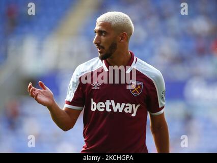 West Ham United sagte BENRAHMA während der Freundschaftspflegefahrt zwischen Reading und West Ham United im Select Car Leasing Stadium, Reading, Großbritannien, am 21.. Juli 2021 (Foto by Action Foto Sport/NurPhoto) Stockfoto