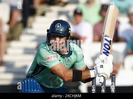 Colin Ingram von Oval Invincibles während der Hundert zwischen Oval Invincible Men und Manchester Originals Men im Kia Oval Stadium, in London, Großbritannien am 22.. Juli 2021. (Foto von Action Foto Sport/NurPhoto) Stockfoto