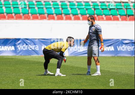 Nuno Hidalgo von Estrela Amadora SAD in Aktion während der Allianz-CUP-Runde 1. zwischen Estrela Amadora SAD und FC Vizela am 24. Juli 2021 im Estadio José Gomes in Amadora, Portugal. (Foto von Paulo Nascimento/NurPhoto) Stockfoto