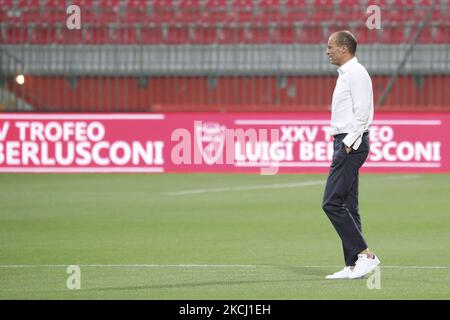 Massimiliano Allegri Cheftrainer von Juventus vor dem Trofeo Berlusconi-Spiel zwischen AC Monza und Juventus im Stadio Brianteo am 31. Juli 2021 in Monza, Italien. (Foto von Giuseppe Cottini/NurPhoto) Stockfoto