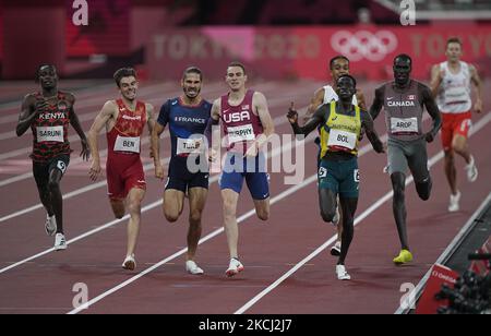 Peter Bol bei den Olympischen Spielen in Tokio, Tokio, Tokio, Japan, am 1. August 2021 bei 800 Metern für Männer. (Foto von Ulrik Pedersen/NurPhoto) Stockfoto