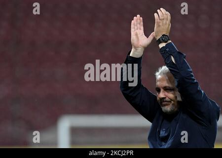 Marius Sumudica, Cheftrainer des CFR Cluj, während des Spiels CFR Cluj vs. Chindia Targoviste, rumänische Liga 1, Dr. Constantin Radulescu Stadium, Cluj-Napoca, Rumänien, 31. Juli 2021 (Foto: Flaviu Buboi/NurPhoto) Stockfoto