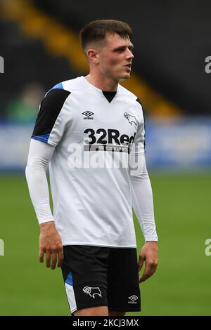 Max Bird von Derby County während des Vorsaison-Freundschaftsspiel zwischen Notts County und Derby County in der Meadow Lane, Nottingham am Sonntag, 1.. August 2021. (Foto von Jon Hobley/MI News/NurPhoto) Stockfoto