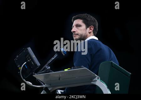 Paris, Frankreich. 04.. November 2022. Schiedsrichter Renaud Lichtenstein während des Rolex Paris Masters, ATP Masters 1000 Tennisturniers, am 4. November 2022 in der Accor Arena in Paris, Frankreich. Foto von Victor Joly/ABACAPRESS.COM Quelle: Abaca Press/Alamy Live News Stockfoto