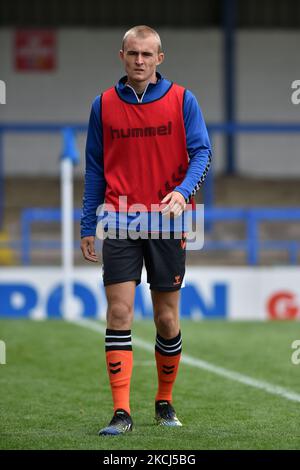 Oldham Athletic wird Sutton während des Vorsaison-Freundschaftsspiel zwischen Rochdale und Oldham Athletic im Spotland Stadium, Rochdale am Freitag, 30.. Juli 2021. (Foto von Eddie Garvey/MI News/NurPhoto) Stockfoto