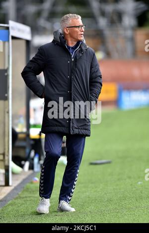 Keith Curle (Manager) von Oldham Athletic während des Vorsaison-Freundschaftsspiel zwischen Rochdale und Oldham Athletic im Spotland Stadium, Rochdale am Freitag, den 30.. Juli 2021. (Foto von Eddie Garvey/MI News/NurPhoto) Stockfoto