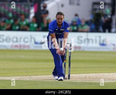 LONDON, ENGLAND - AUGUST 01:Danielle Gibson von London Spirit Women during the Hundred Zwischen London Spirit Women und Southern Brave Women at Lord's Ground, London, UK am 1.. August 2021 (Foto by Action Foto Sport/NurPhoto) Stockfoto