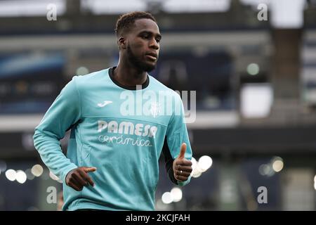 Boulaye Dia während der Villarreal CF Trainingseinheit UEFA Super Cup 2021 am 10. August 2021 in Belfast, Nordirland. (Foto von Jose Breton/Pics Action/NurPhoto) Stockfoto