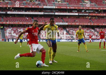 Gilberto in Aktion während des Spiels um Liga BWIN zwischen SL Benfica und Arouca FC, in Estádio da Luz, Lissabon, Portugal, 14. August, 2021 (Foto von João Rico/NurPhoto) Stockfoto