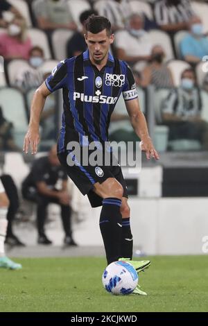 Remo Freuler von Atalanta BC in Aktion während des Vorsaison-Freundschaftsspiel zwischen Juventus und Atalanta BC im Allianz-Stadion am 14. August 2021 in Turin, Italien. (Foto von Giuseppe Cottini/NurPhoto) Stockfoto