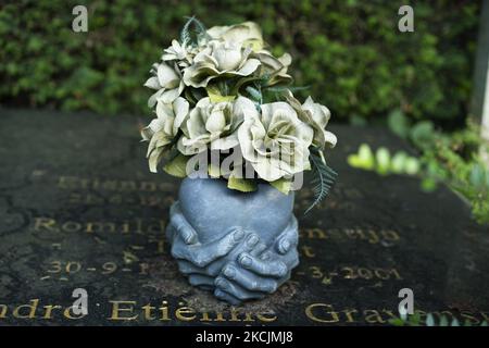 Blick auf den römisch-katholischen Friedhof Buitenveldert in Amsterdam, Niederlande, am 14. August 2021. (Foto von Oscar Gonzalez/NurPhoto) Stockfoto