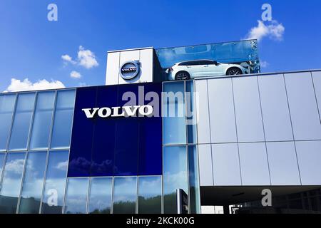 Der Volvo Autosalon ist am 18. August 2021 in Krakau, Polen, abgebildet. (Foto von Beata Zawrzel/NurPhoto) Stockfoto