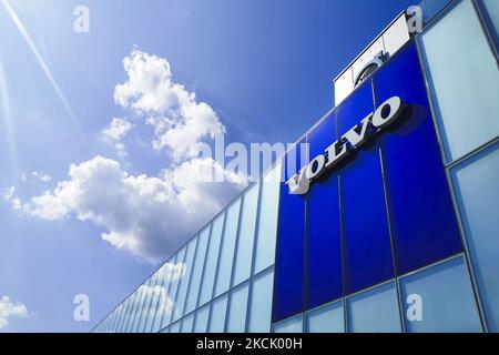 Der Volvo Autosalon ist am 18. August 2021 in Krakau, Polen, abgebildet. (Foto von Beata Zawrzel/NurPhoto) Stockfoto