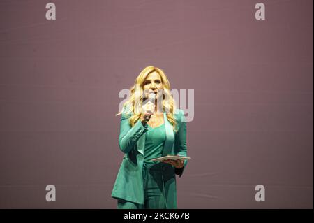 Lorella Cuccarini in L'Aquila, Italien, am 24. August 2021, für die Etoiles Gala. (Foto von Andrea Mancini/NurPhoto) Stockfoto