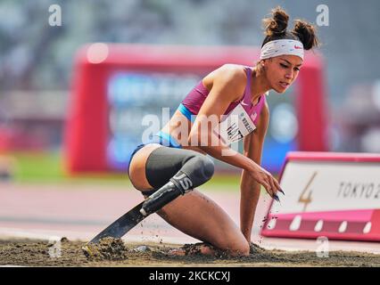 Beatriz Hatz aus der Leichtathletik bei den Olympischen Spielen in Tokio, Tokio, Japan, am 28. August 2021. (Foto von Ulrik Pedersen/NurPhoto) Stockfoto