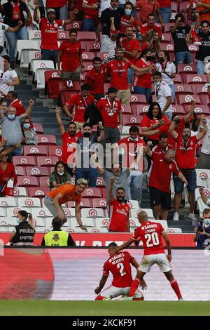 TOR 2-1, das Gilberto während des Spiels für Liga BWIN zwischen SL Benfica und CD Tondela, in Estádio da Luz, Lisboa, Portugal, 29, August, 2021 (Foto von João Rico/NurPhoto) Stockfoto