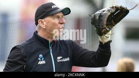 Robert Carter Coach of New Zealand White Farns during Womens International 1. Vitality Twenty20 Zwischen England Women und Neuseeland Women at the Cloudfm County Ground, Chelmsford, on 01. September 2021 (Photo by Action Foto Sport/NurPhoto) Stockfoto