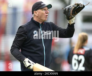 Robert Carter Coach of New Zealand White Farns during Womens International 1. Vitality Twenty20 Zwischen England Women und Neuseeland Women at the Cloudfm County Ground, Chelmsford, on 01. September 2021 (Photo by Action Foto Sport/NurPhoto) Stockfoto