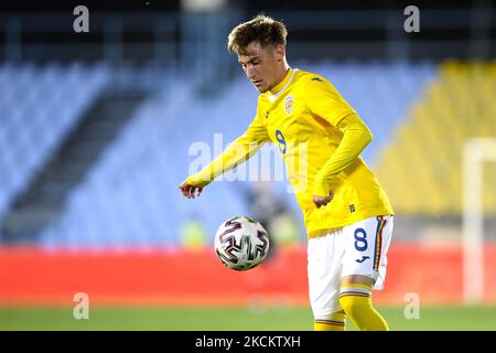 Constantin Grameni in Aktion während des Freundschaftsspiels zwischen Rumänien U20 und Portugal U20, das am Donnerstag, 2. September 2021 in Voluntari, Rumänien, gespielt wurde. (Foto von Alex Nicodim/NurPhoto) Stockfoto